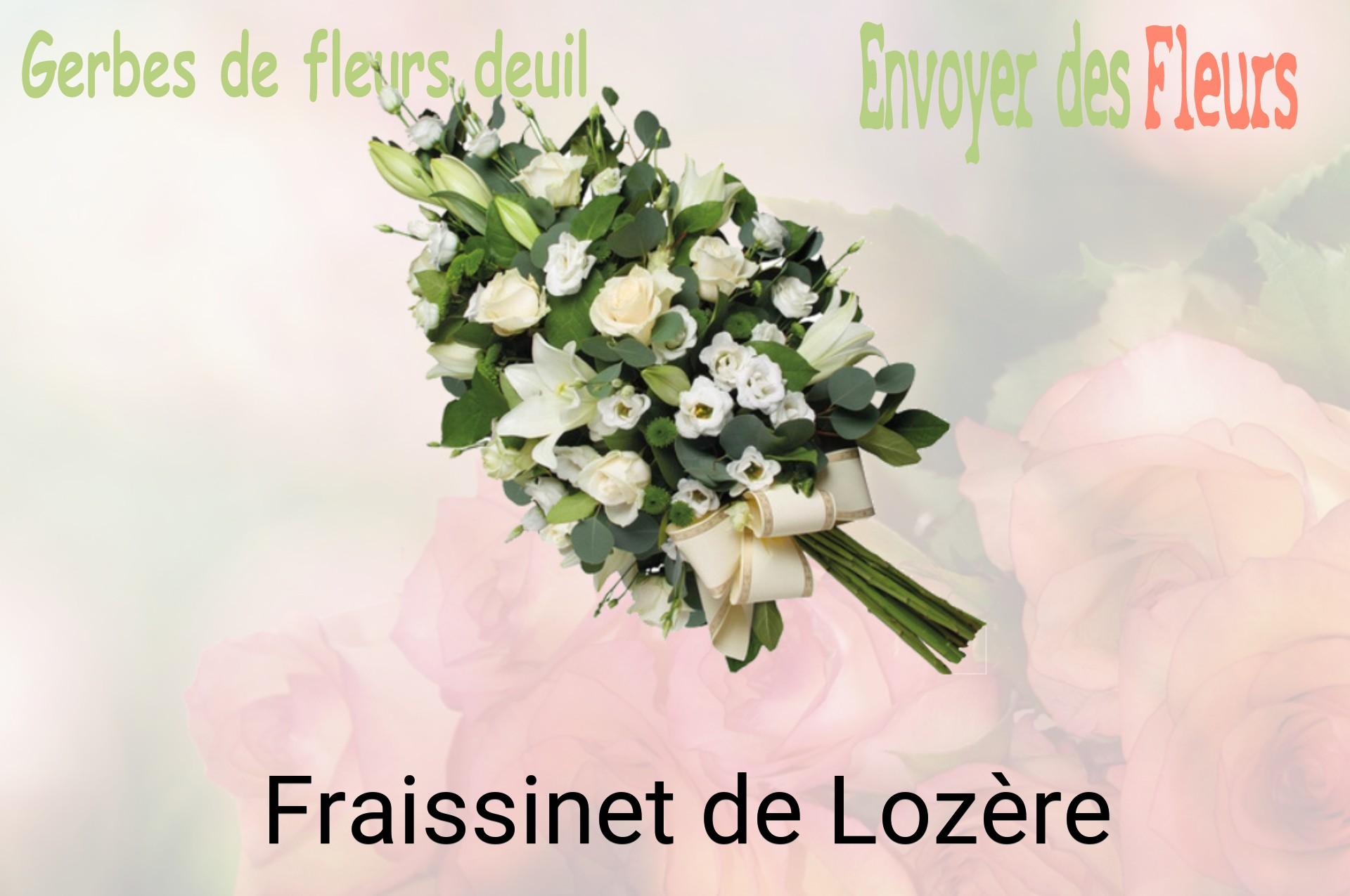 Gerbe de fleurs de deuil livrée à Fraissinet-de-Lozère